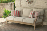Prime Furniture - Ashley Furniture - Clare View Outdoor - 3-Piece Outdoor Sectional / Beige - P801P10